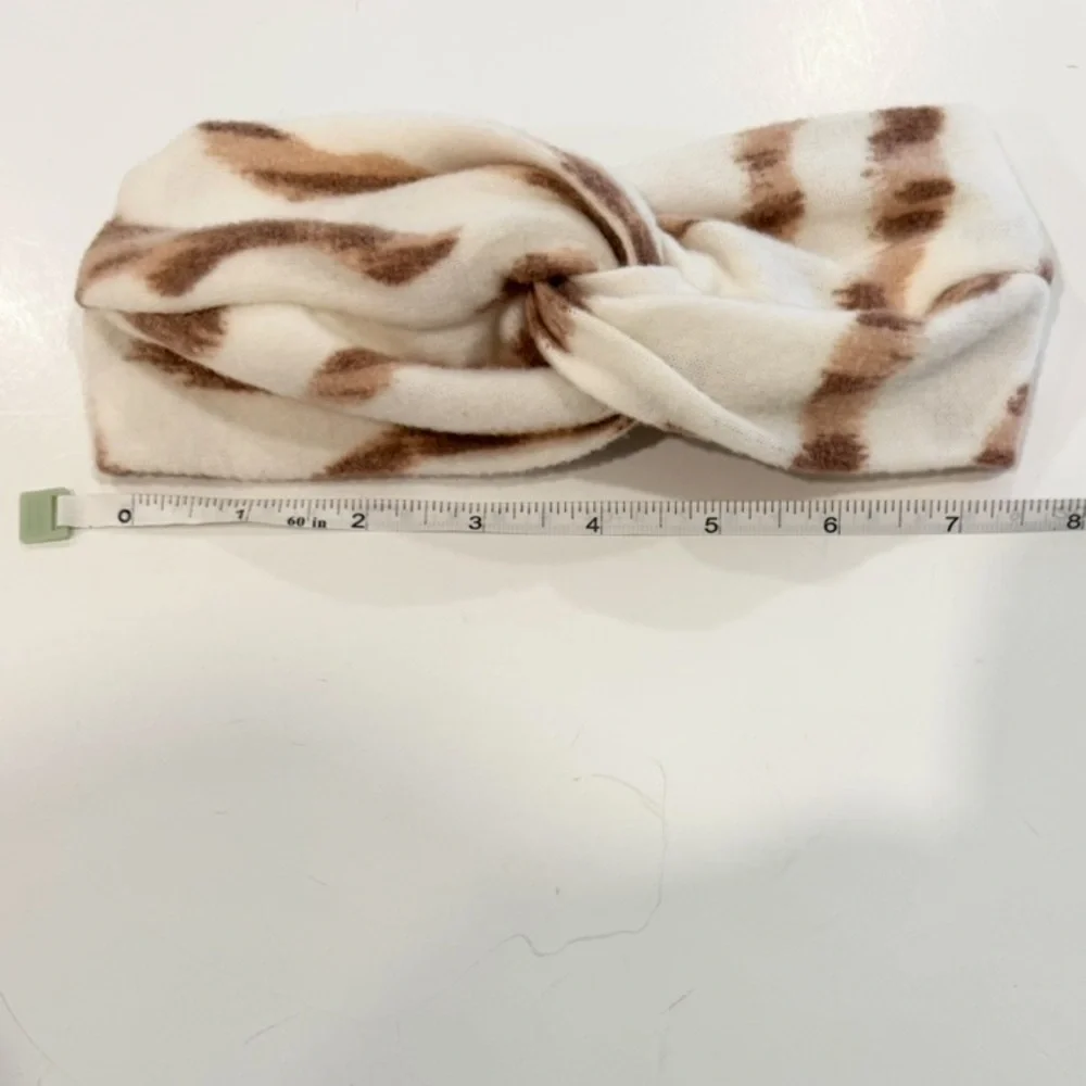 NWOT COLSIE Cute Soft Stretchy Animal Print Twist Knot Lounge PJ Headband